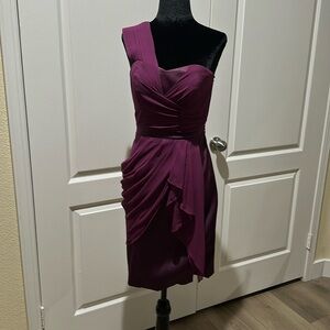Karen Millen Purple One Shoulder Dress